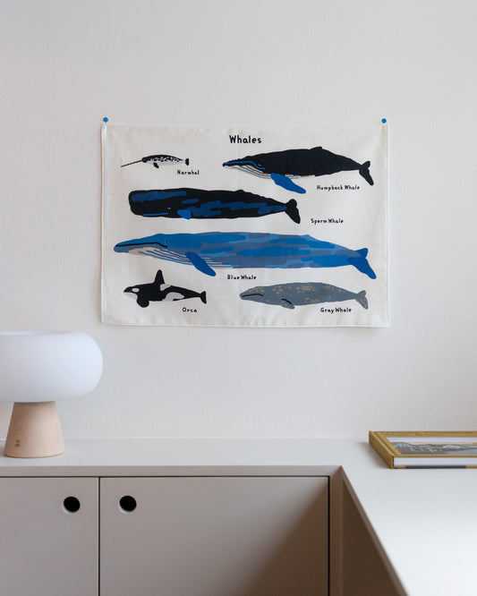 クジラの小さな生地