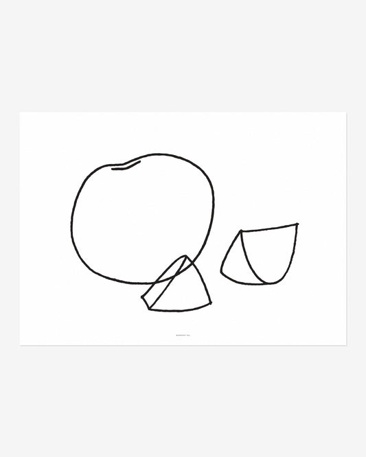 フルーツ線画ポスター
