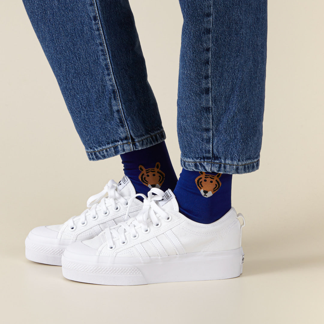 ミートタイガーソックス - ブルー