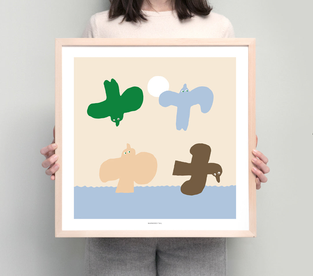 四鳥のポスター