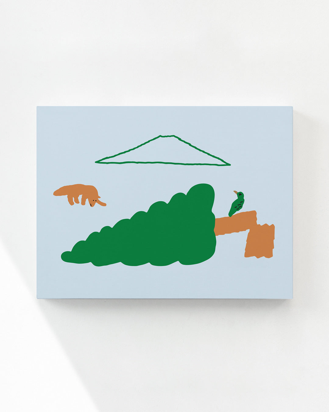 木のキャンバスの周り