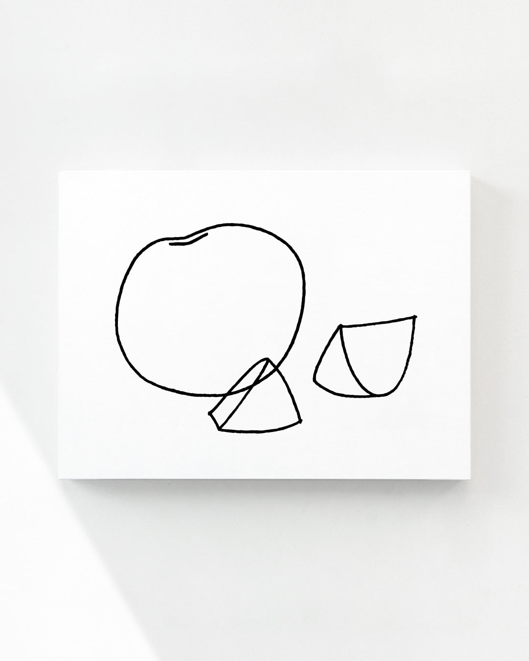 フルーツ線画キャンバス