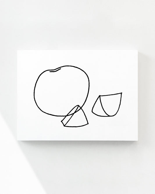 フルーツ線画キャンバス