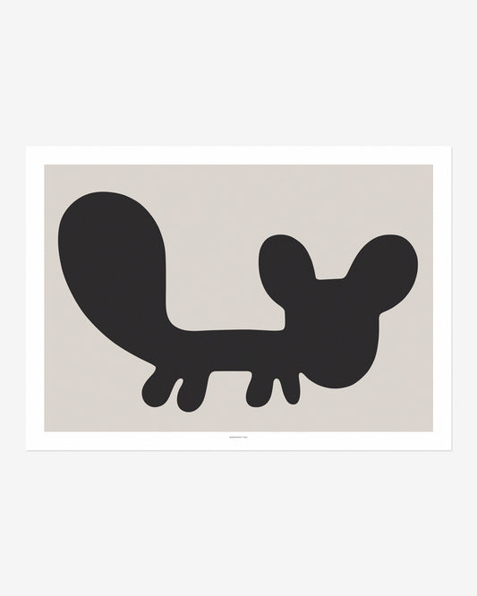 リス - グレーのポスター