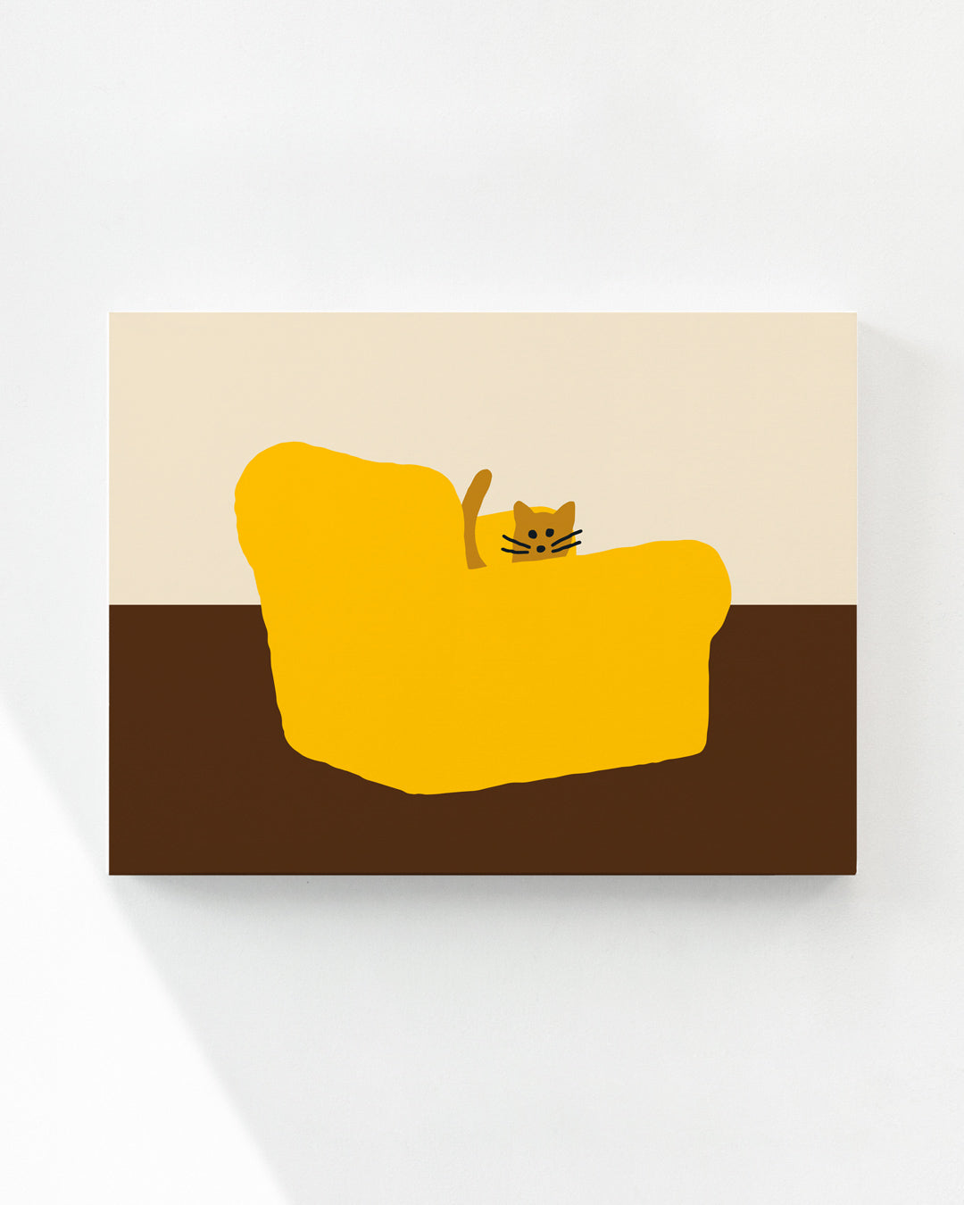 アームチェア イエロー キャンバス