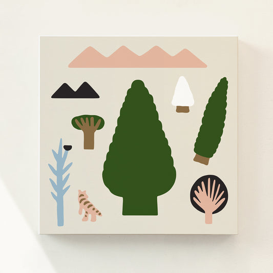 大きな緑の木のキャンバス