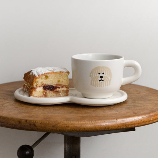 チューブミルクカップ - ふわふわ犬