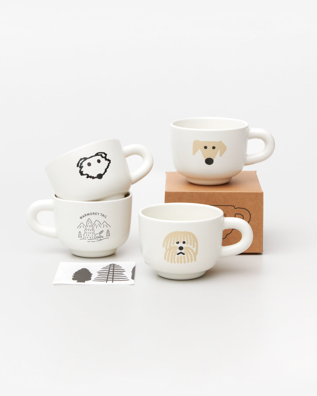 チューブミルクカップ - 三角形の犬