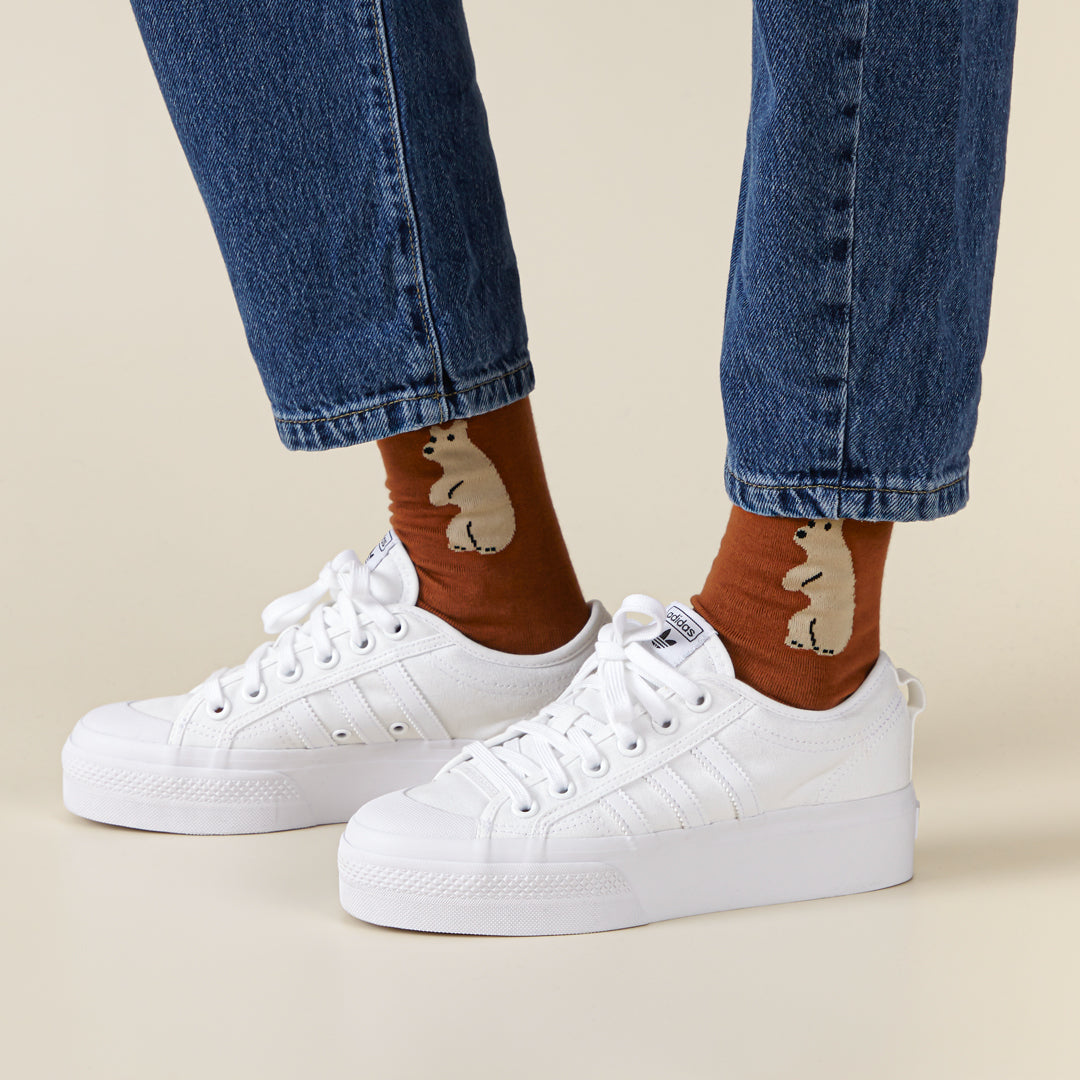 ハギーベアソックス - ブラウン