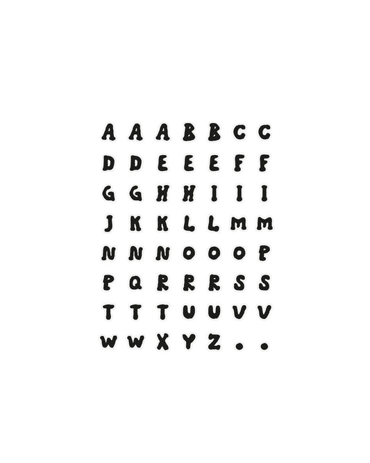 ABC文字ステッカー
