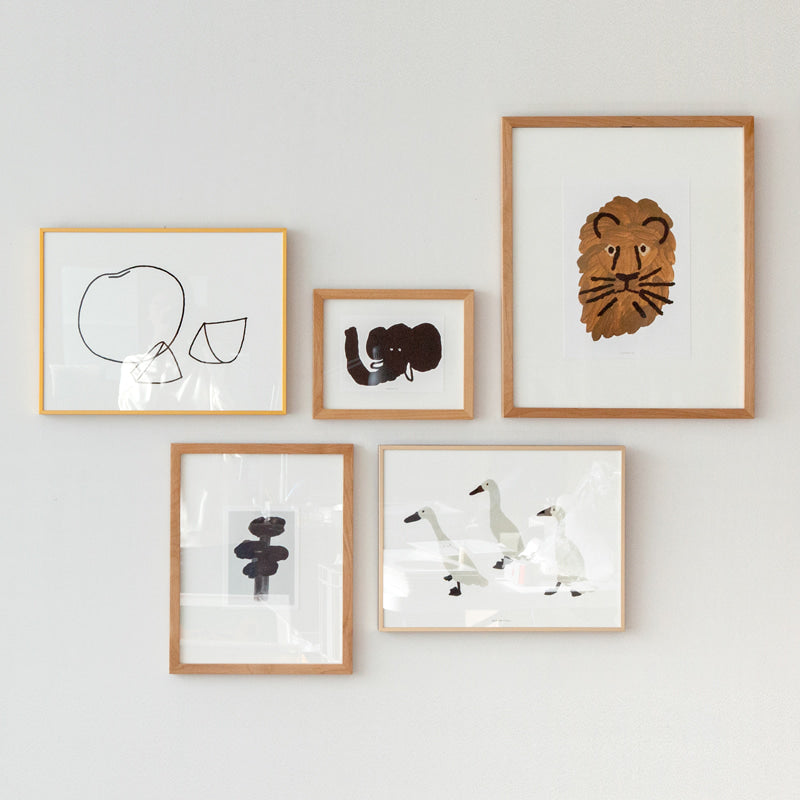 フルーツ線画ポスター