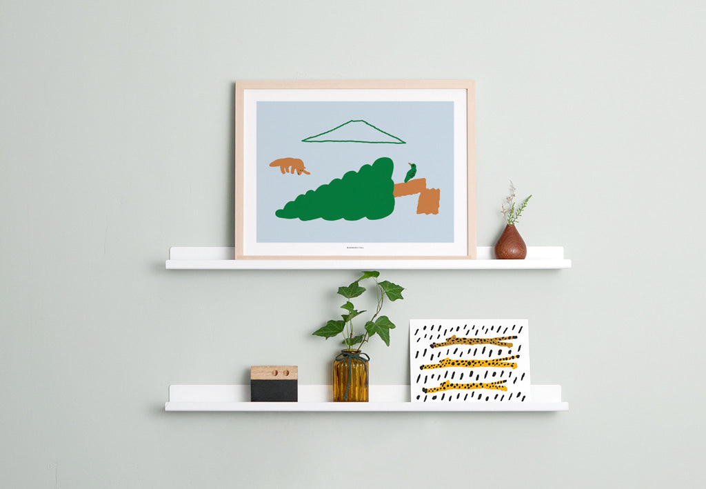 木の周りのポスター