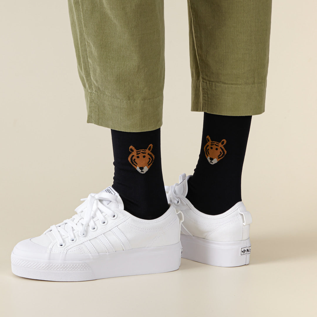 ミートタイガーソックス - ブラック