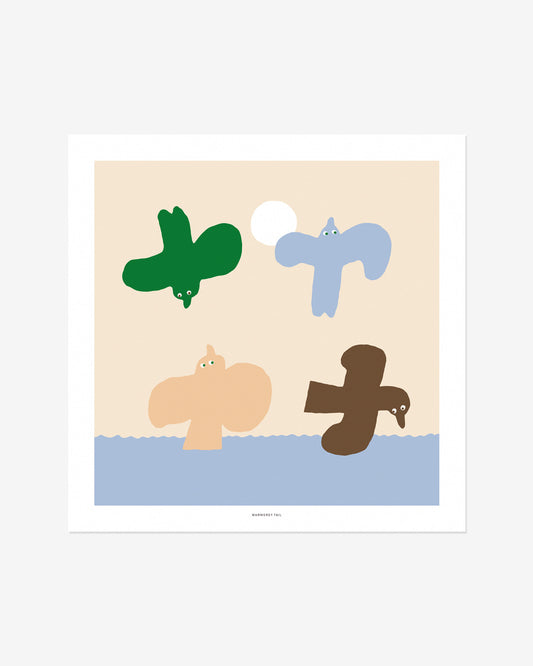 四鳥のポスター