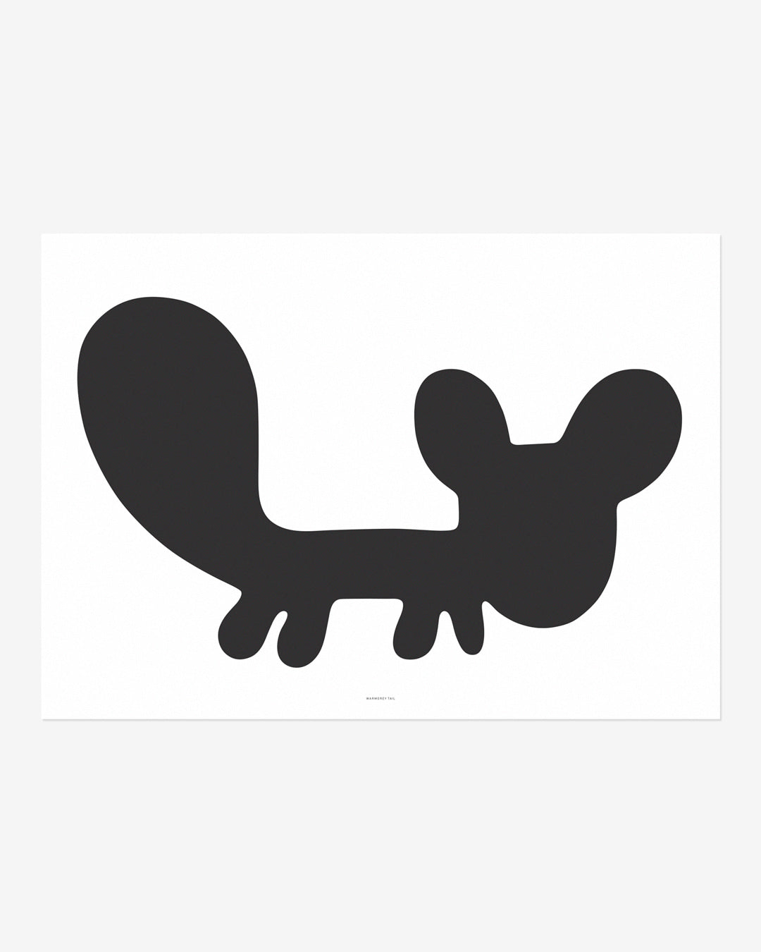 リス - 白いポスター