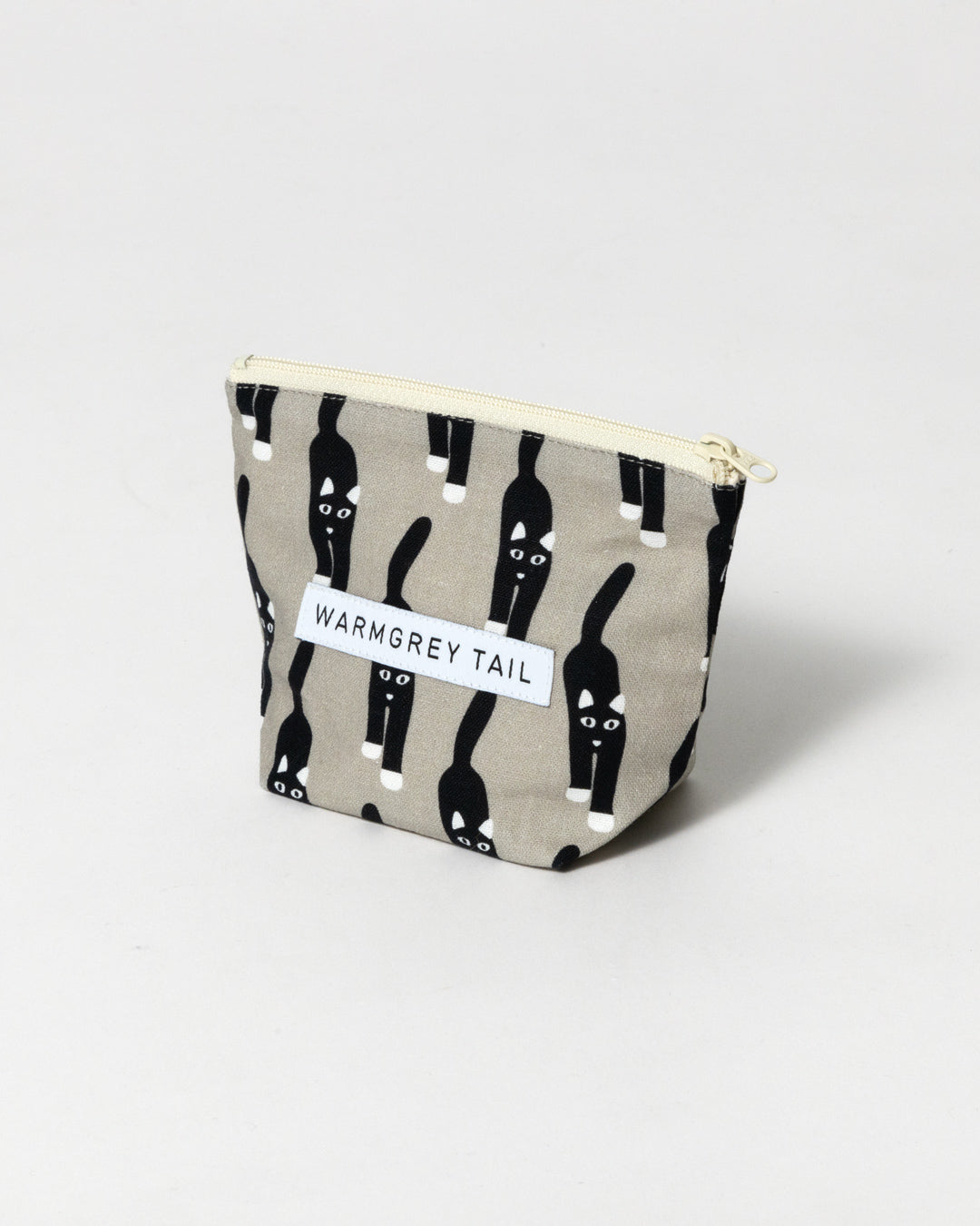 キャットカミングスタンディングポーチ - グレー (3サイズ)