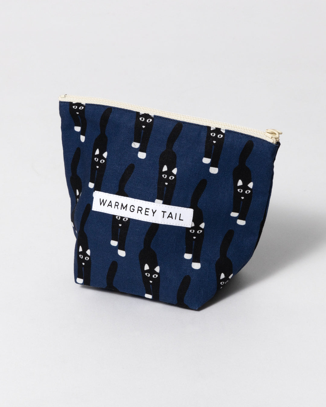 キャットカミング スタンディングポーチ ネイビー (3サイズ)