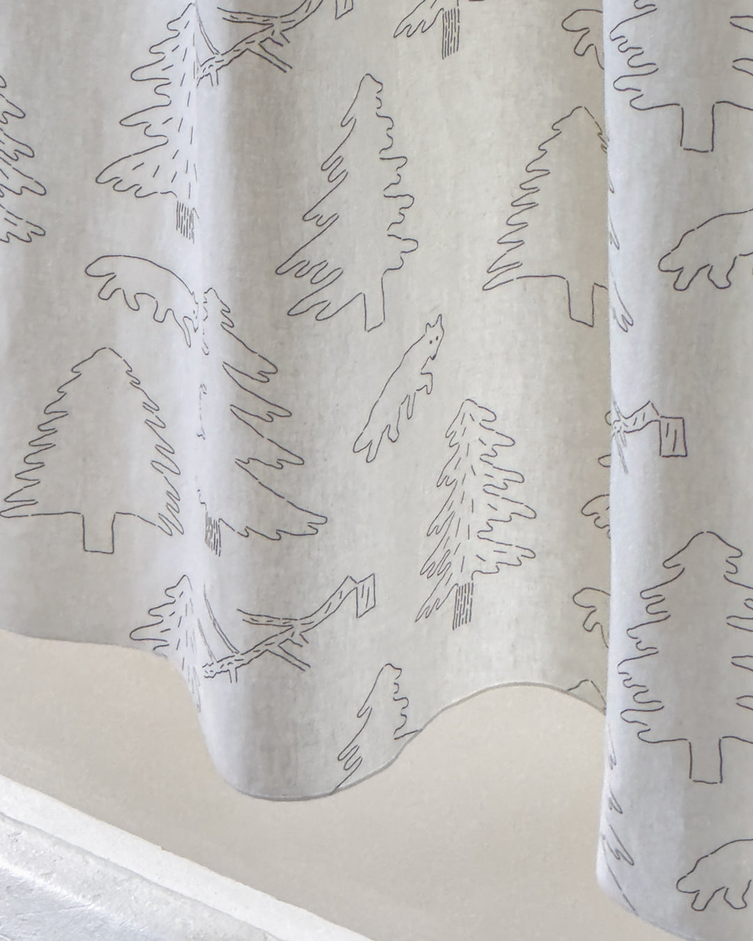 ノースランドドアカーテン - スノー