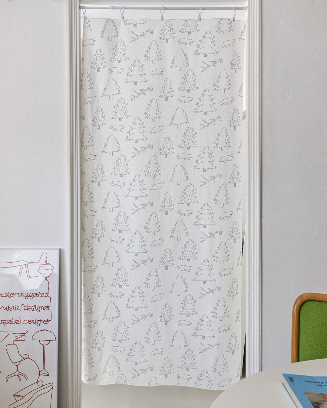 ノースランドドアカーテン - スノー