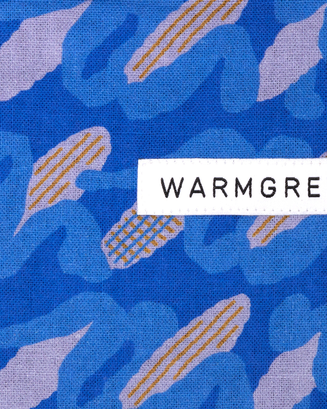 キャットカミングフラットポーチ - ネイビー (2サイズ)