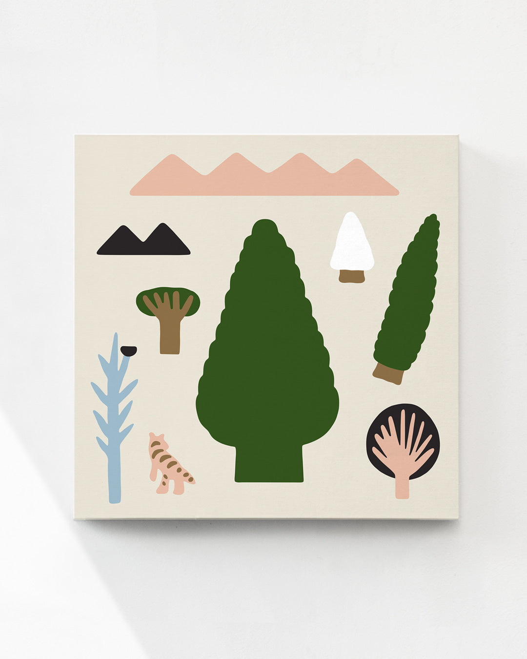 大きな緑の木のキャンバス