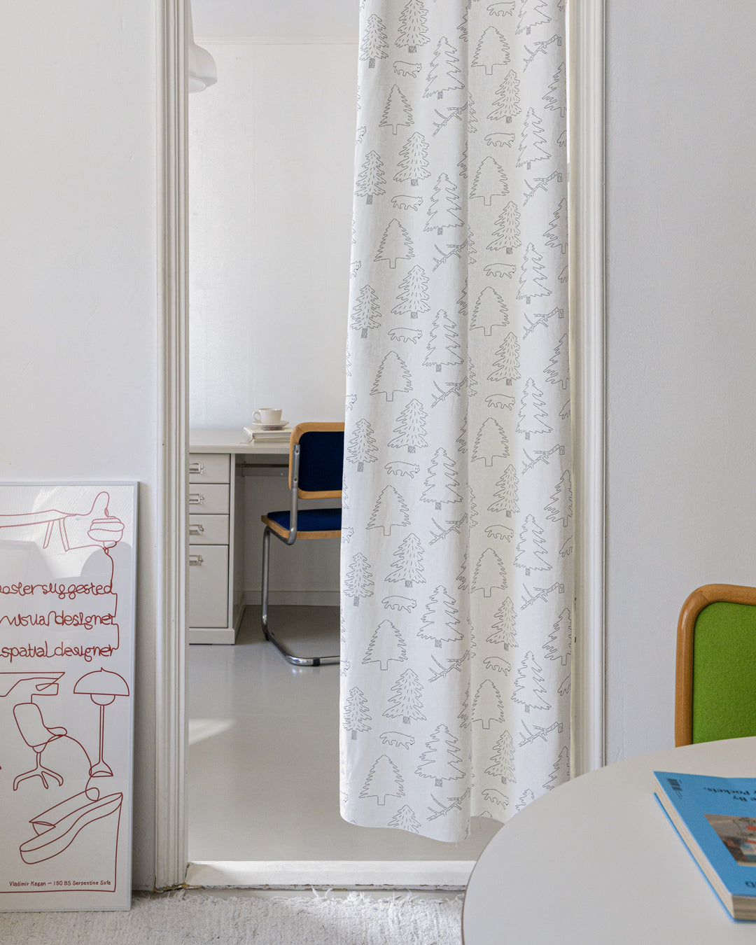 ノースランドドアカーテン - スノー