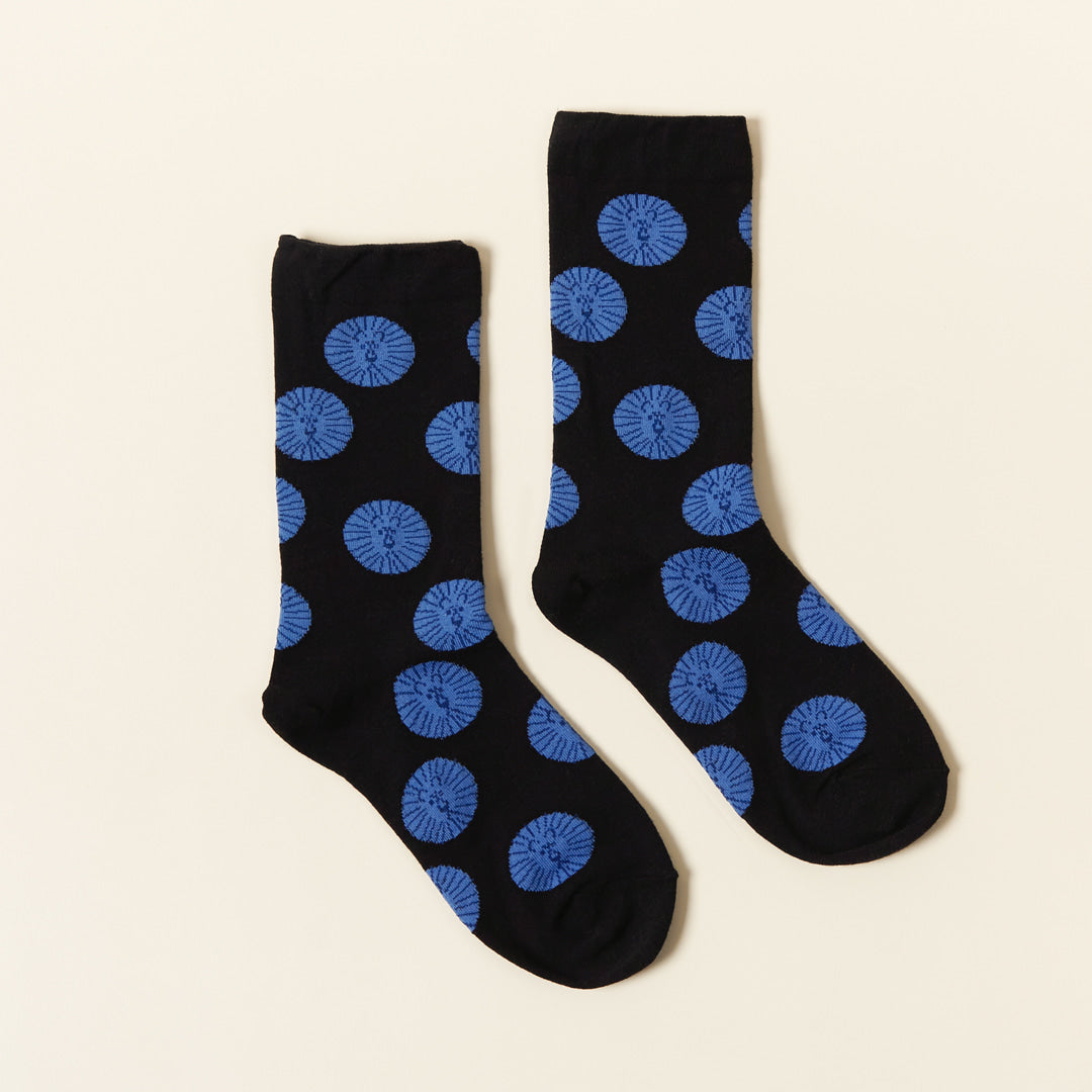 ライオンソックス - ブルーブラック