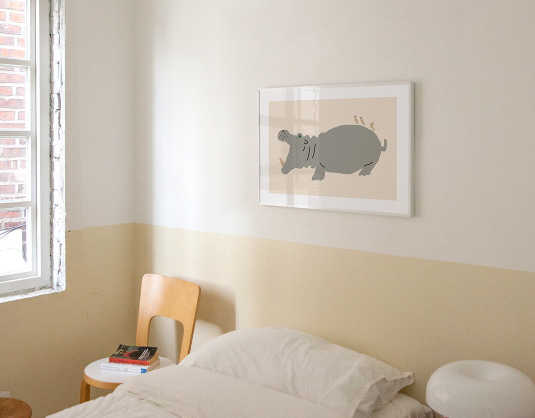 大きなカバのポスター