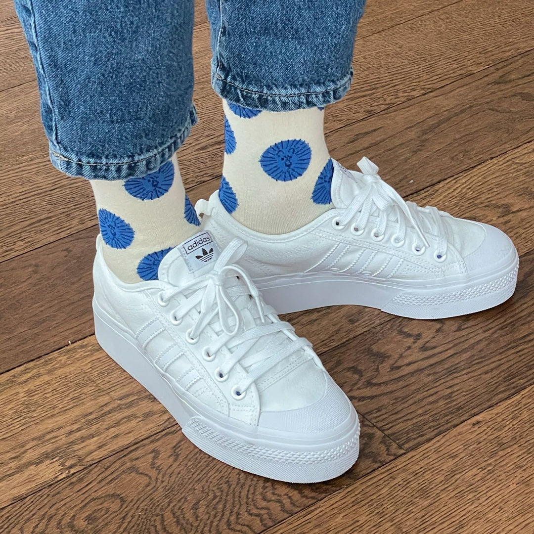 ライオンソックス - ブルーアイボリー