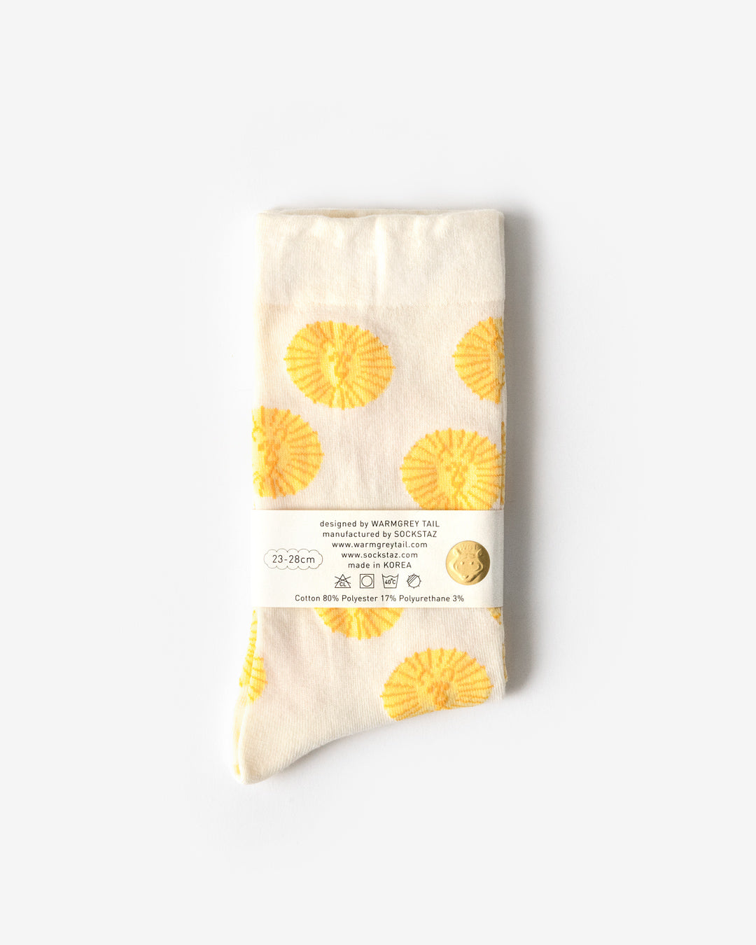 ライオンソックス - イエロー