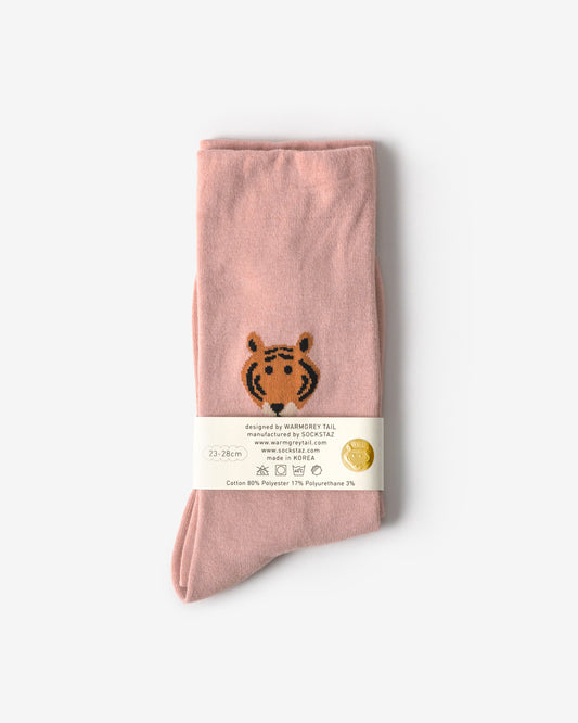 ミートタイガーソックス - ピンク