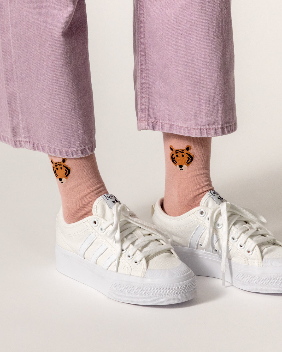 ミートタイガーソックス - ピンク