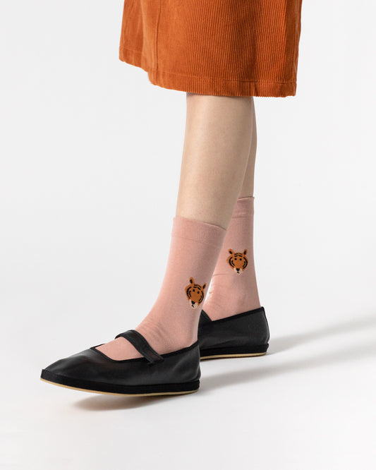 ミートタイガーソックス - ピンク