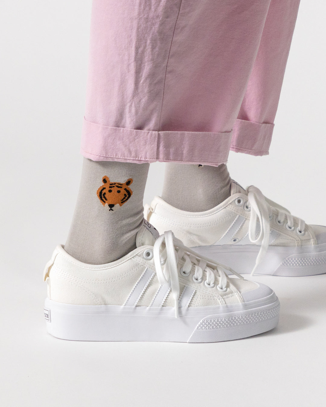 ミートタイガーソックス - グレー