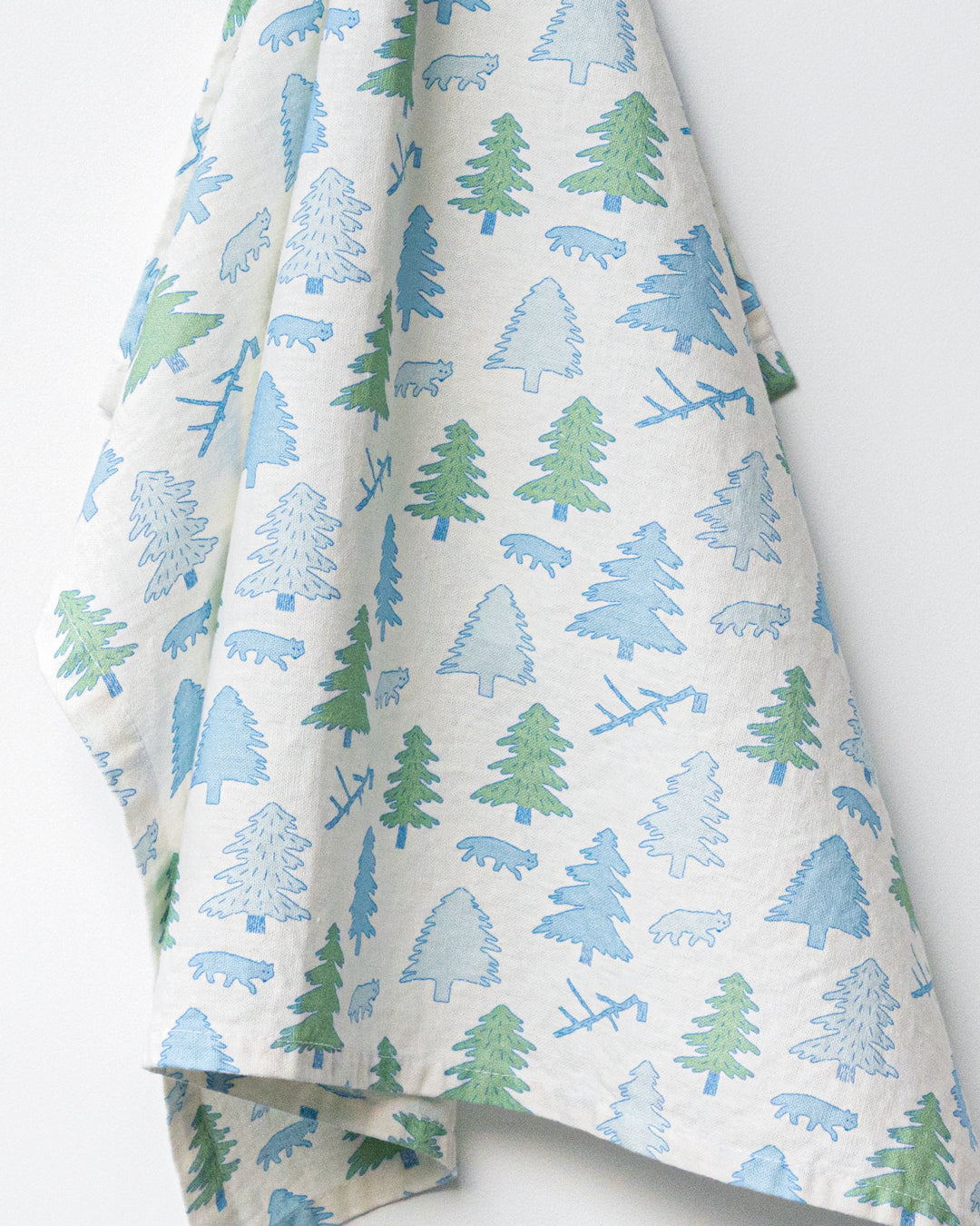 ノースランド キッチンクロス - ブルー＆グリーン