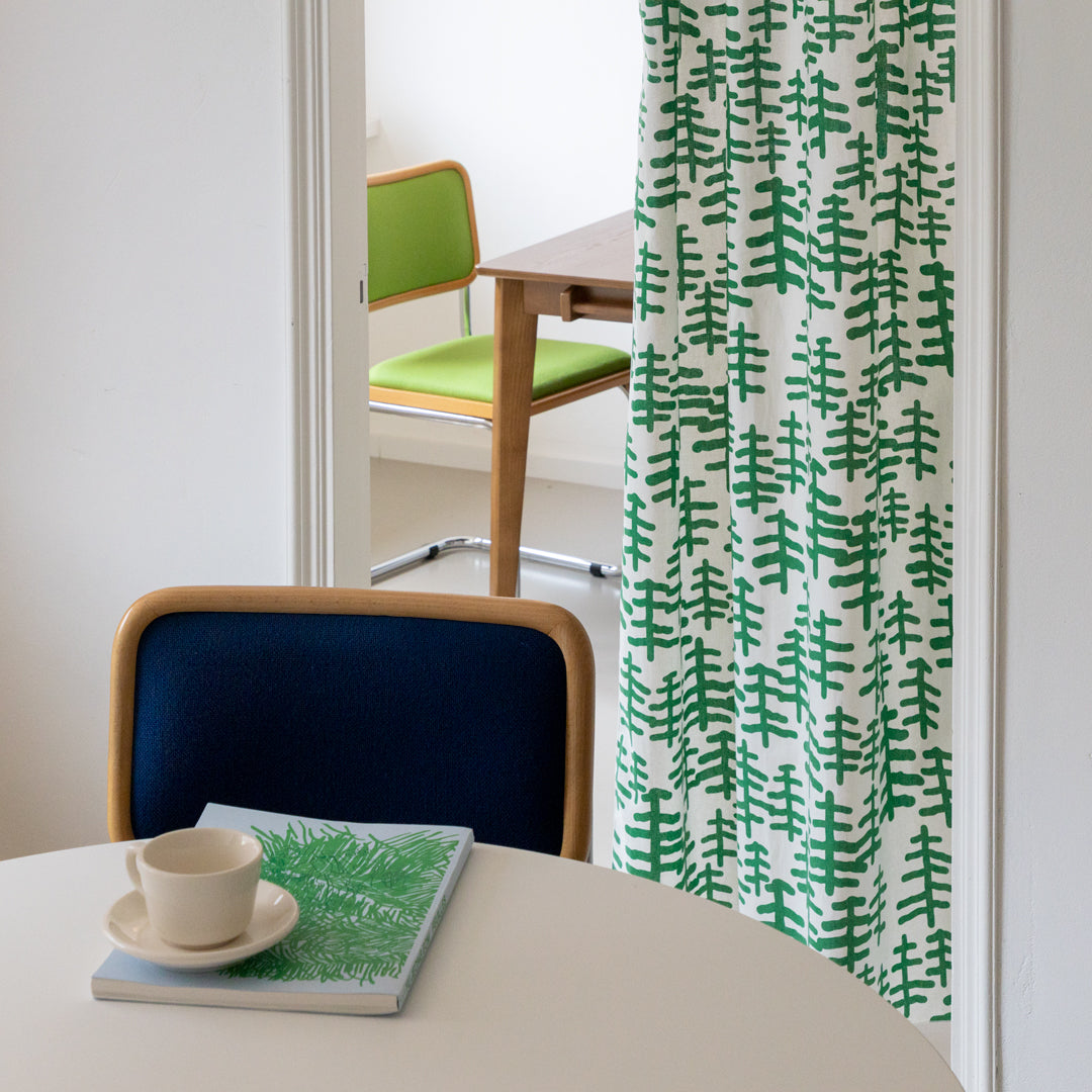 ツリー＆ツリー ドアカーテン - グリーン