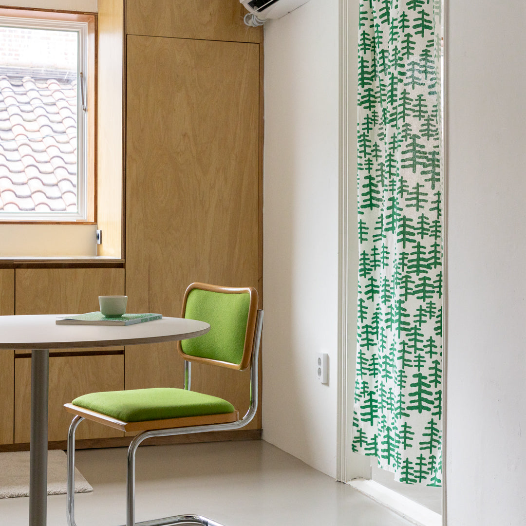 ツリー＆ツリー ドアカーテン - グリーン