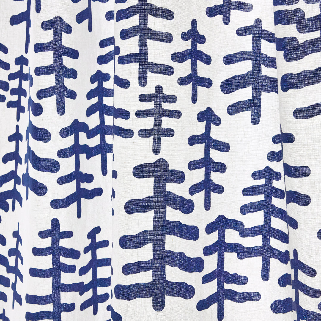 ツリー＆ツリー ドアカーテン - ネイビー