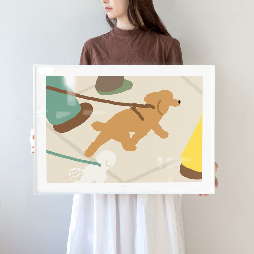 犬の散歩ポスター