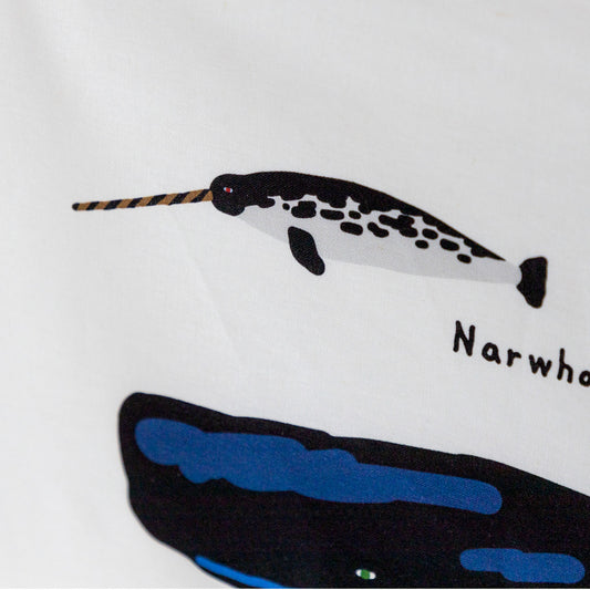 クジラの小さな生地