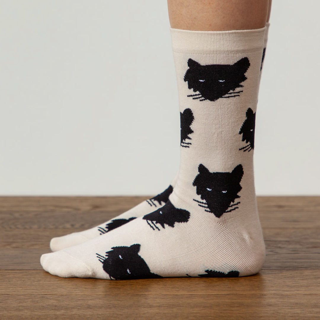 ウルフソックス - クリームホワイト